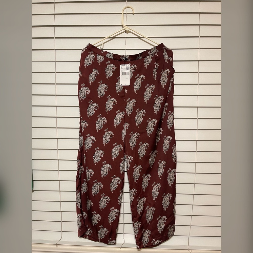 NWT Mango brown culottes